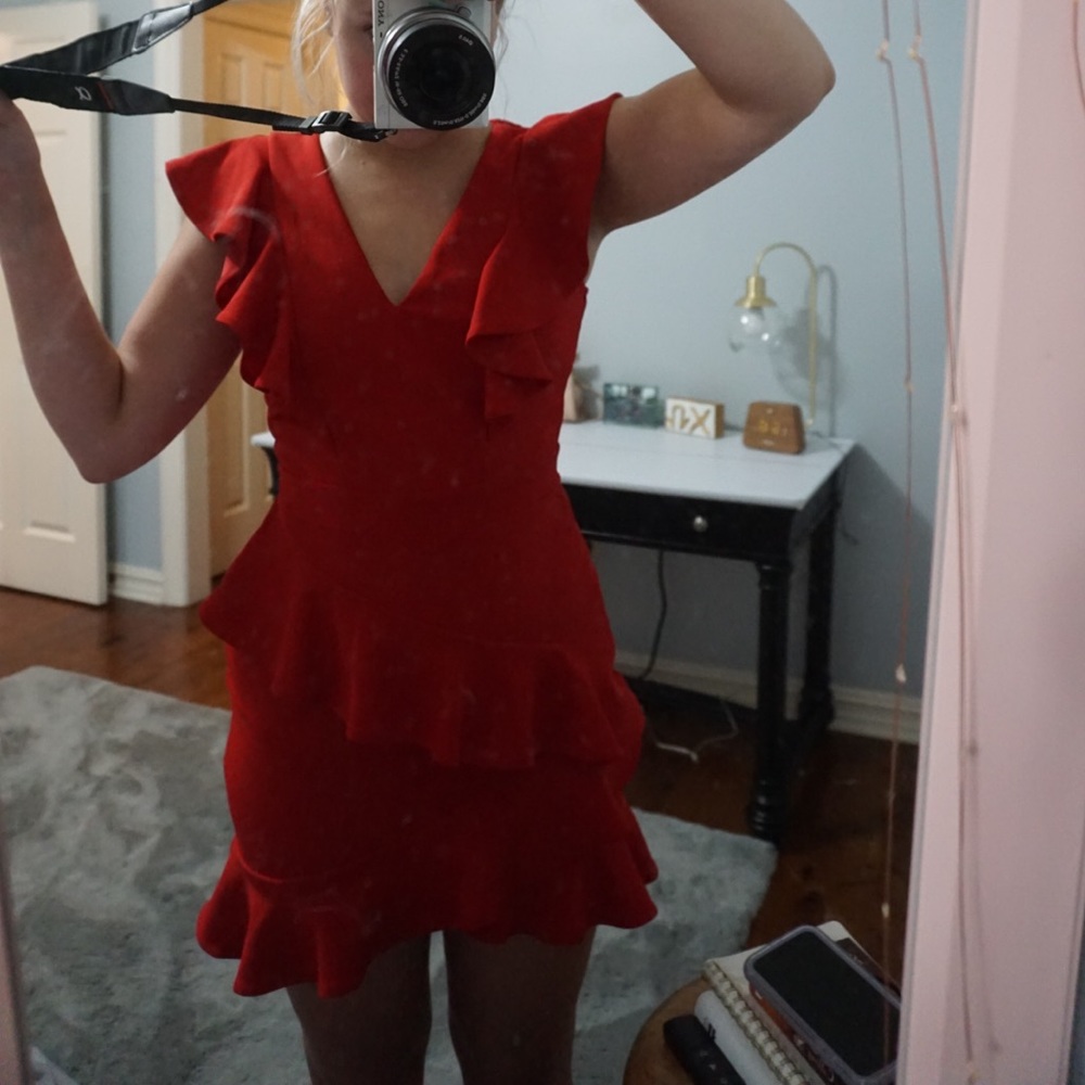 Red Cocktail Dress - Picture 2 of 2